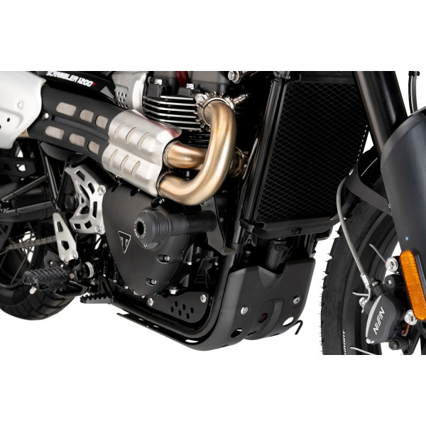 Puig Puig vintage 2.0 frame sliders | black | triumph scrambler 1200x/xe 2024>current